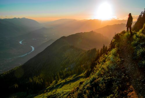 Sunset View of the Skagit River Valley